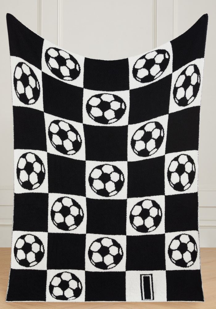 Varsity Collection: Soccer w/ Initial Buttery Blanket