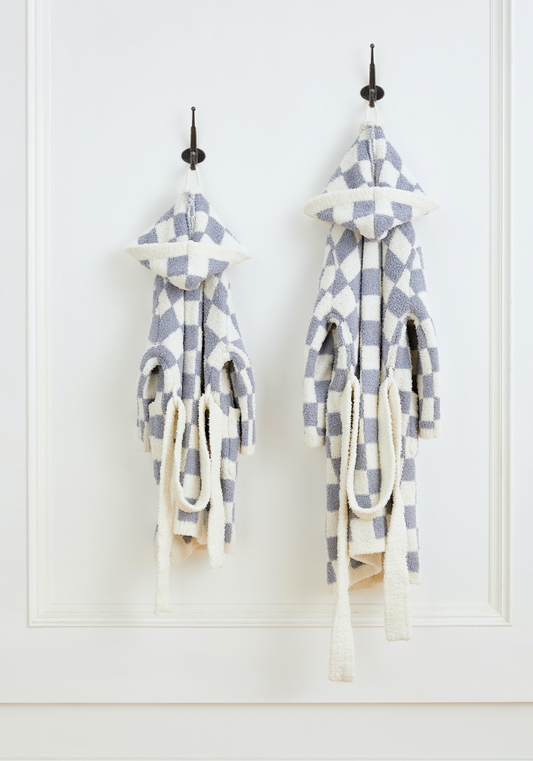 Children's Checkered Buttery Robe