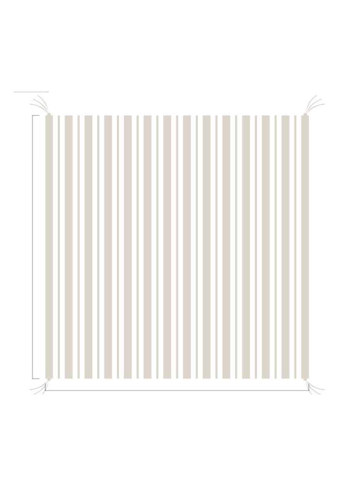 3D Stripe w/ Tassels- Receiving
