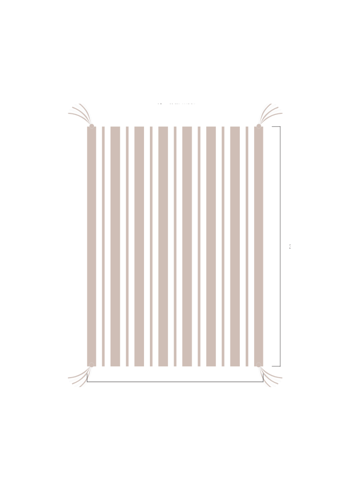 3D Stripe w/ Tassels- Stroller