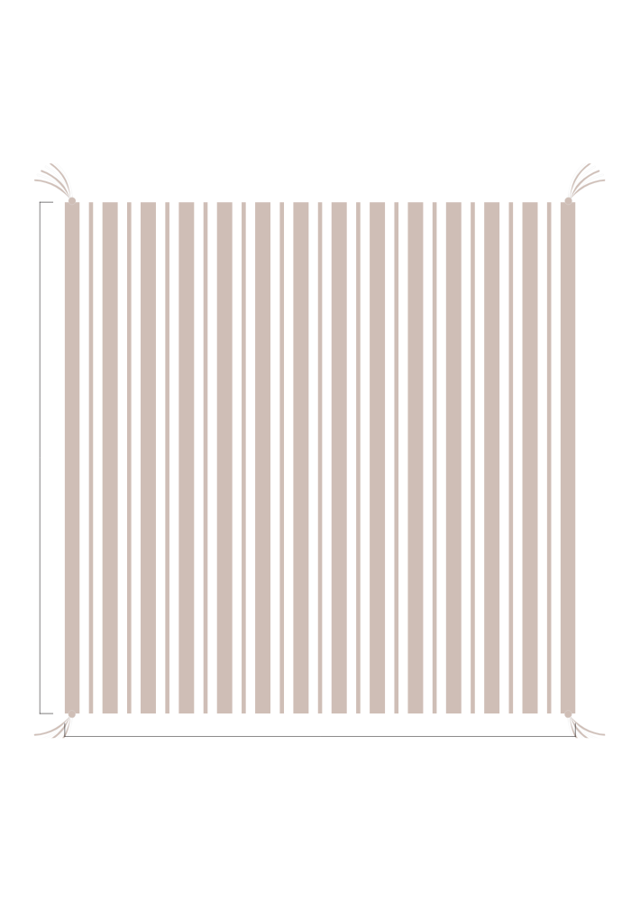 3D Stripe w/ Tassels- Receiving