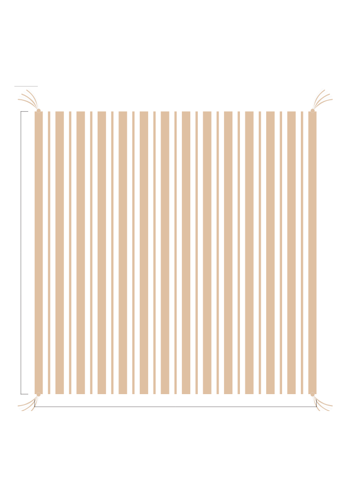 3D Stripe w/ Tassels- Receiving