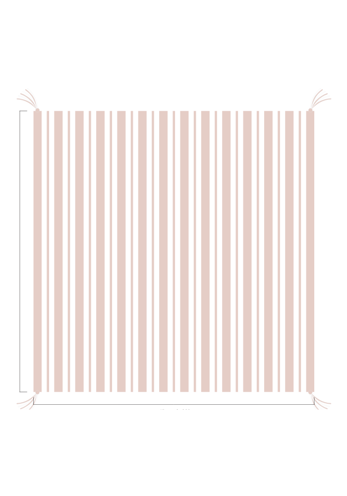 3D Stripe w/ Tassels- Receiving