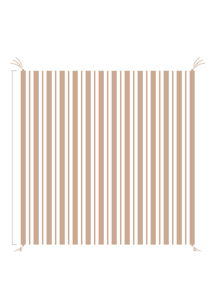 3D Stripe w/ Tassels- Receiving