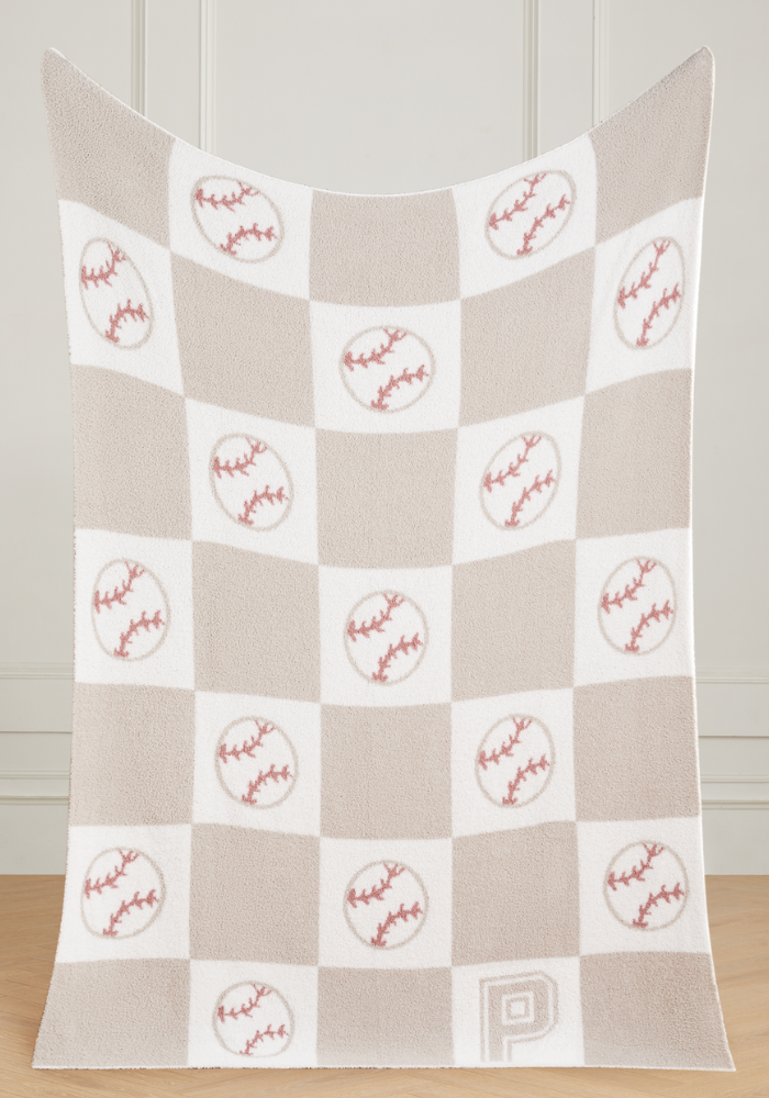 Varsity Collection: Baseball w/ Initial Buttery Blanket