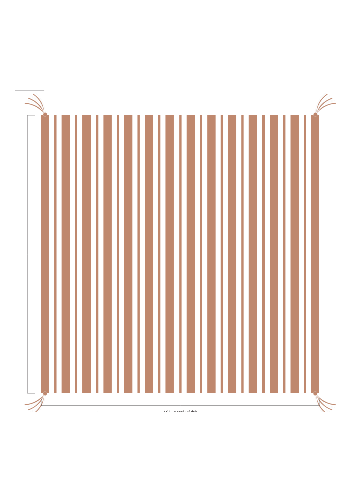3D Stripe w/ Tassels- Receiving