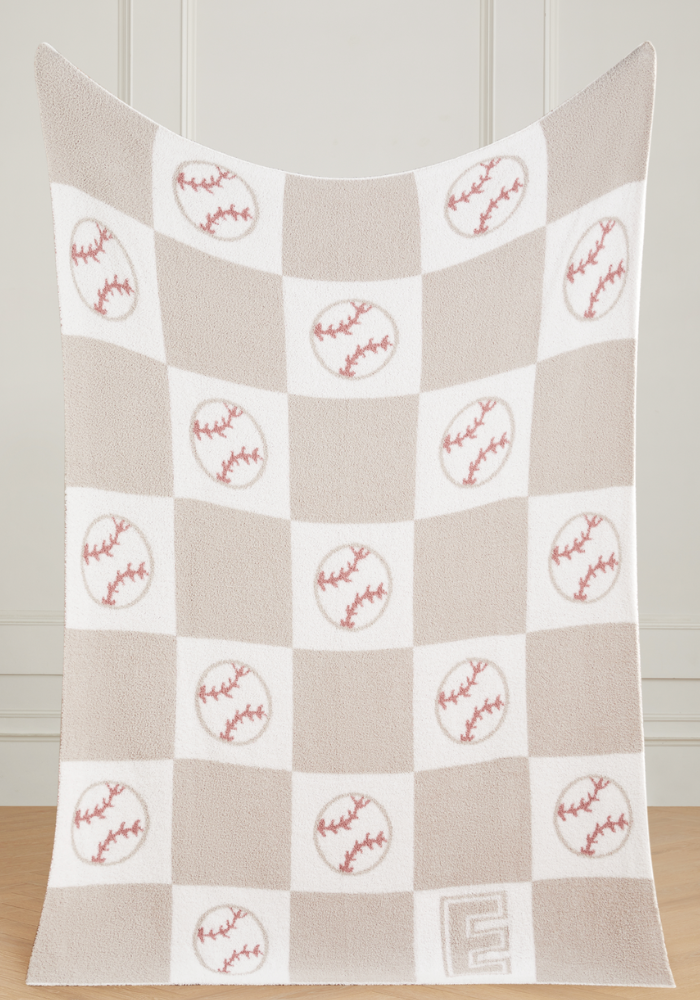 Varsity Collection: Baseball w/ Initial Buttery Blanket