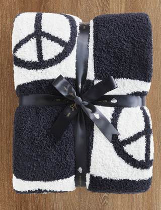 Peace Checkered Buttery Blanket