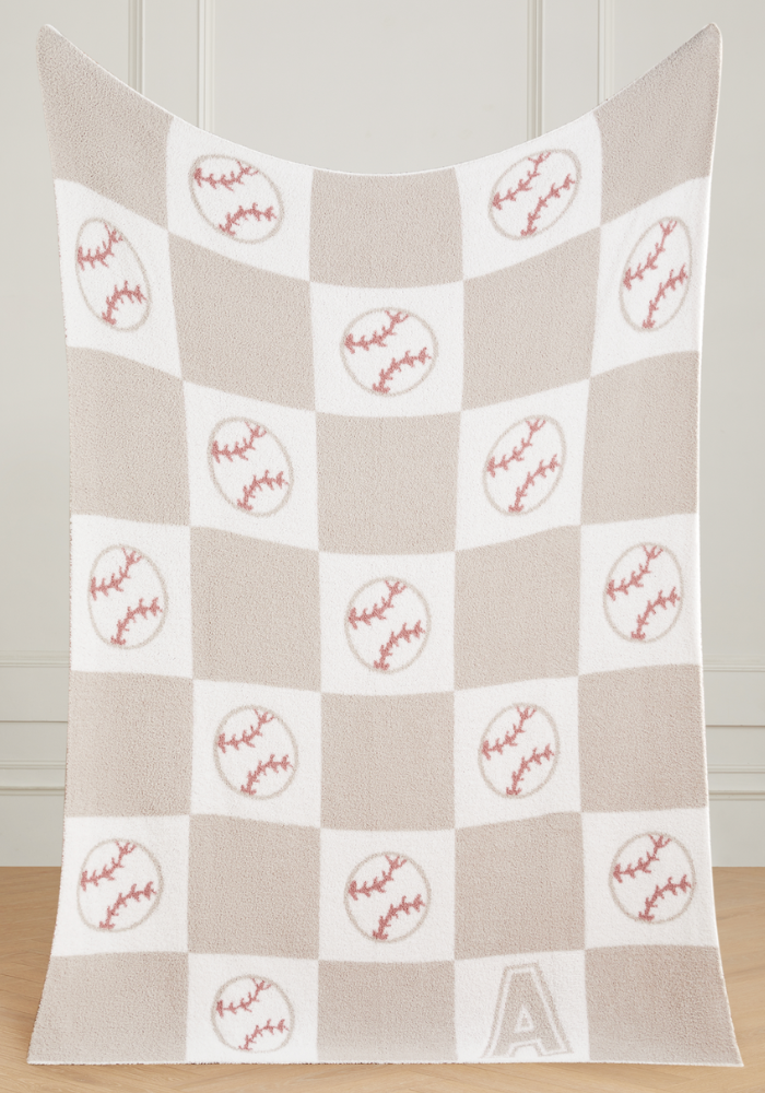 Varsity Collection: Baseball w/ Initial Buttery Blanket