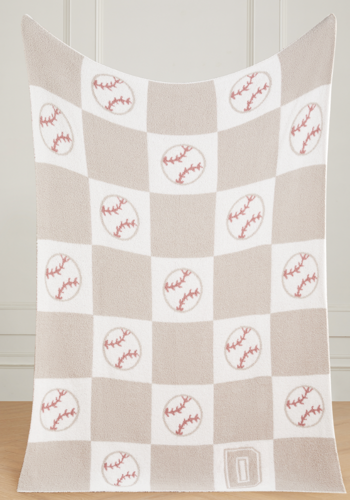 Varsity Collection: Baseball w/ Initial Buttery Blanket