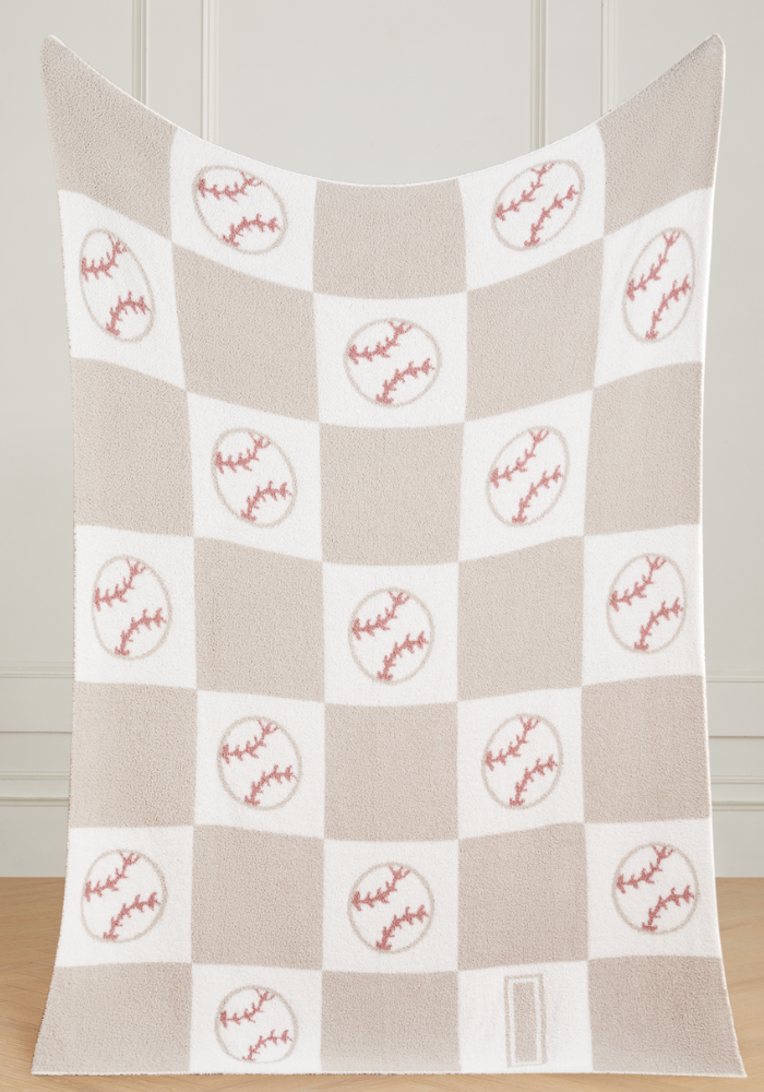 Varsity Collection: Baseball w/ Initial Buttery Blanket
