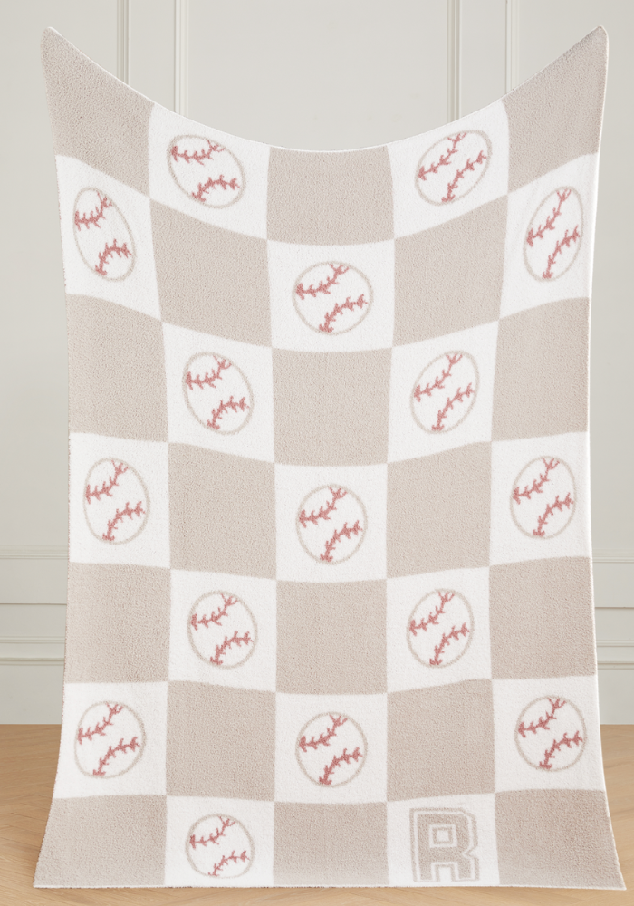 Varsity Collection: Baseball w/ Initial Buttery Blanket