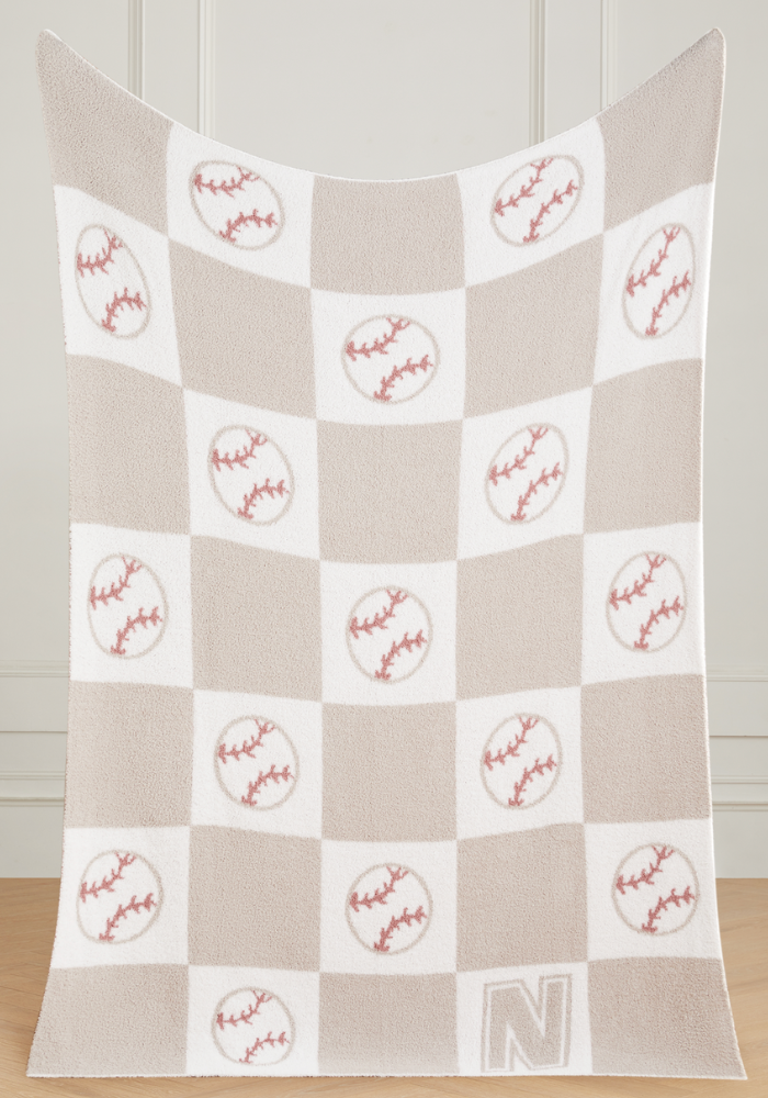 Varsity Collection: Baseball w/ Initial Buttery Blanket