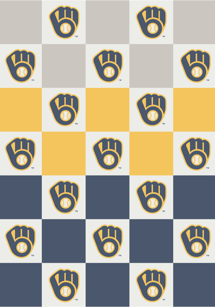 MLB Buttery Blanket- Ombre Check