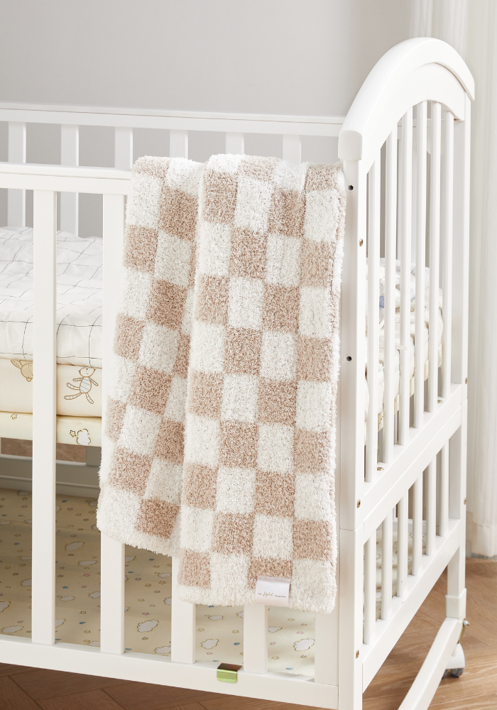 Checkered Stroller Buttery Blanket