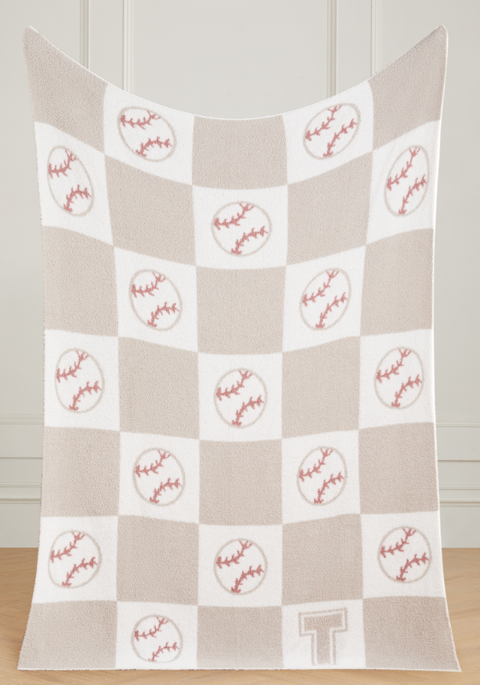 Varsity Collection: Baseball w/ Initial Buttery Blanket