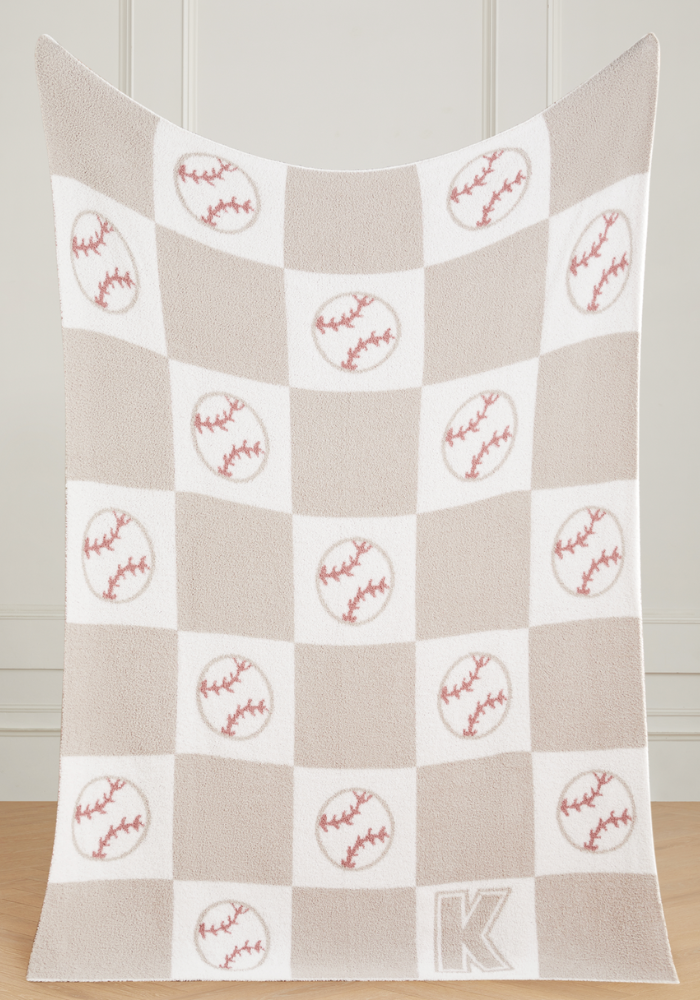 Varsity Collection: Baseball w/ Initial Buttery Blanket