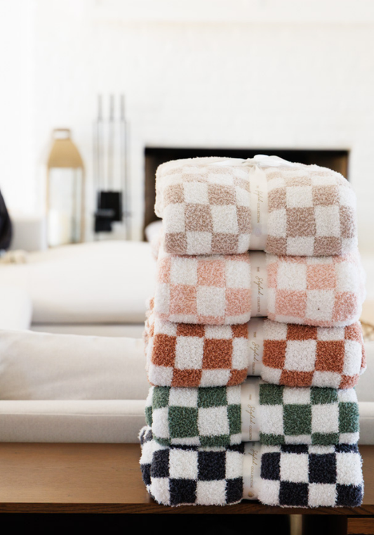 Checkered Buttery Blanket- Pre Order Nov 14th