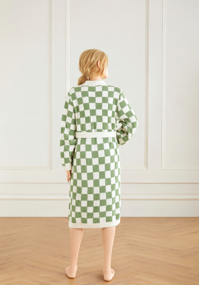 Checkered Buttery Robe- Colors