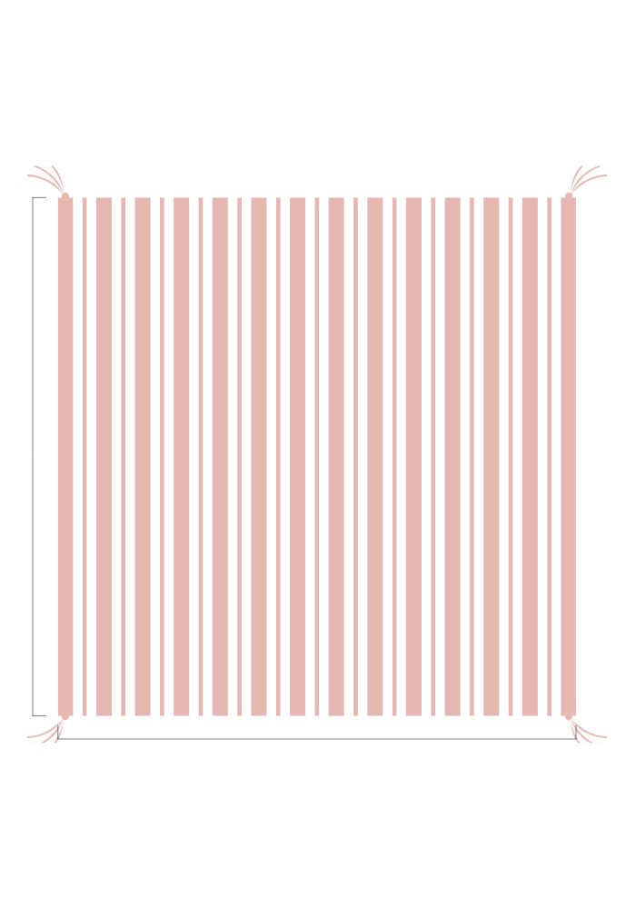 3D Stripe w/ Tassels- Receiving