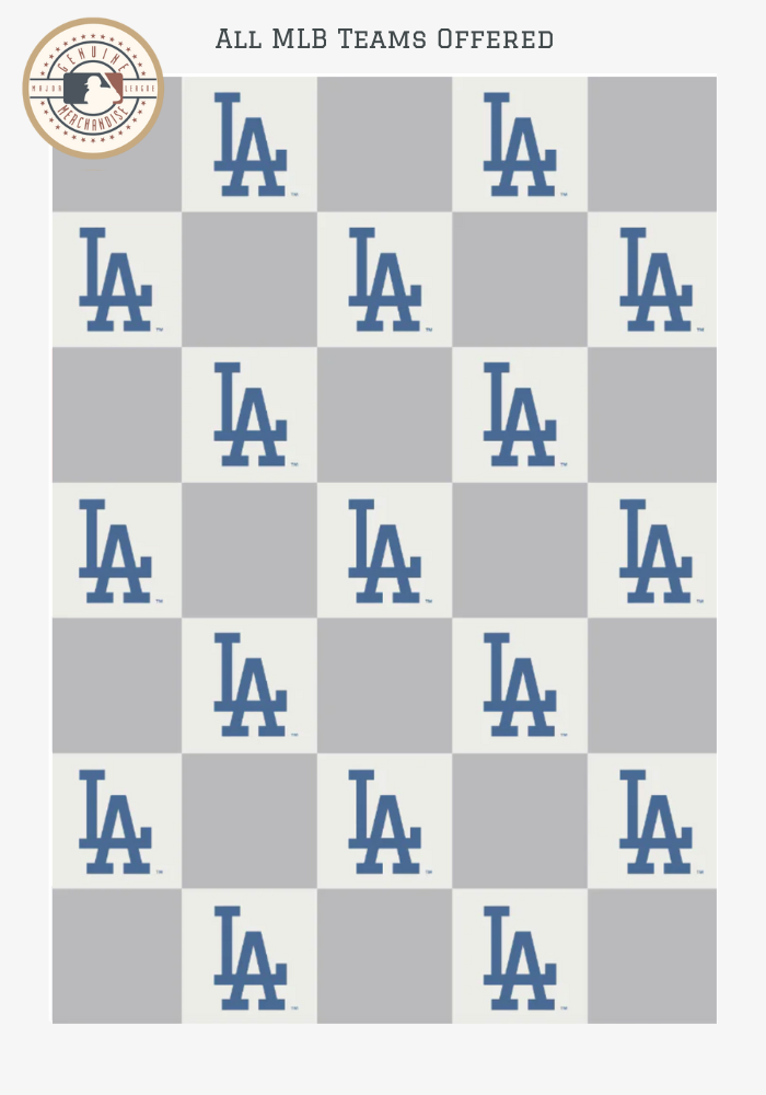 MLB Buttery Blanket- Neutral Check