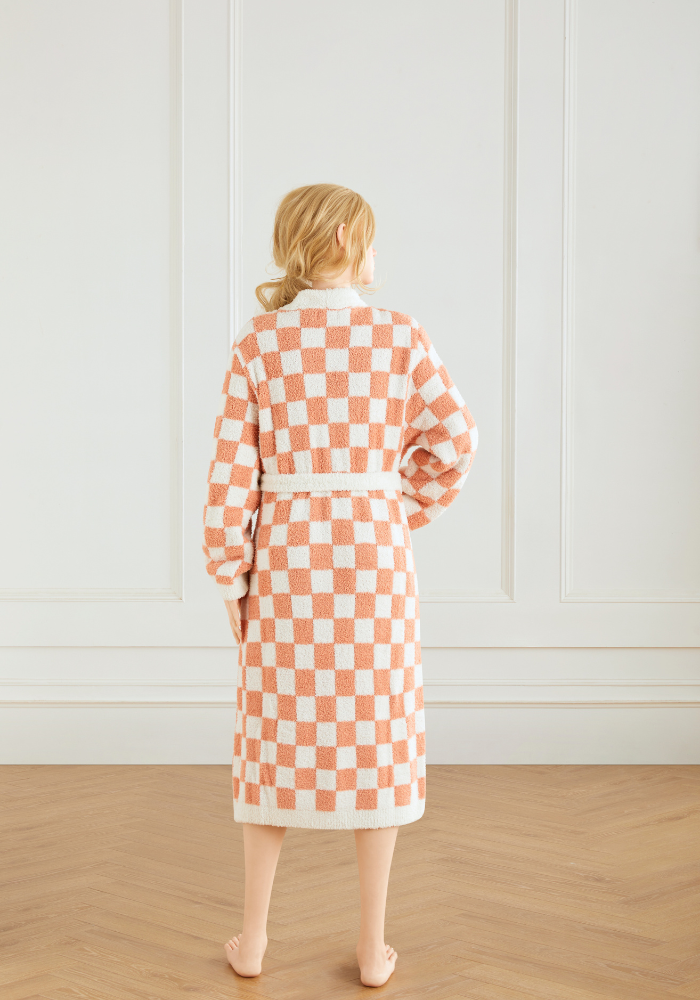 Checkered Buttery Robe- Colors
