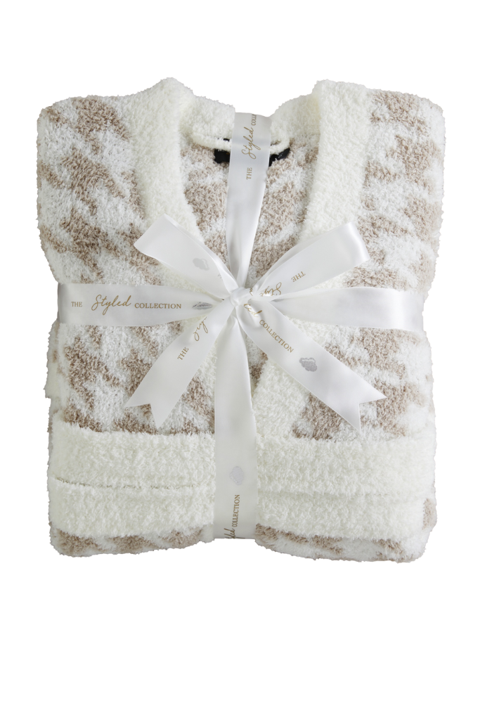 Houndstooth Buttery Robe