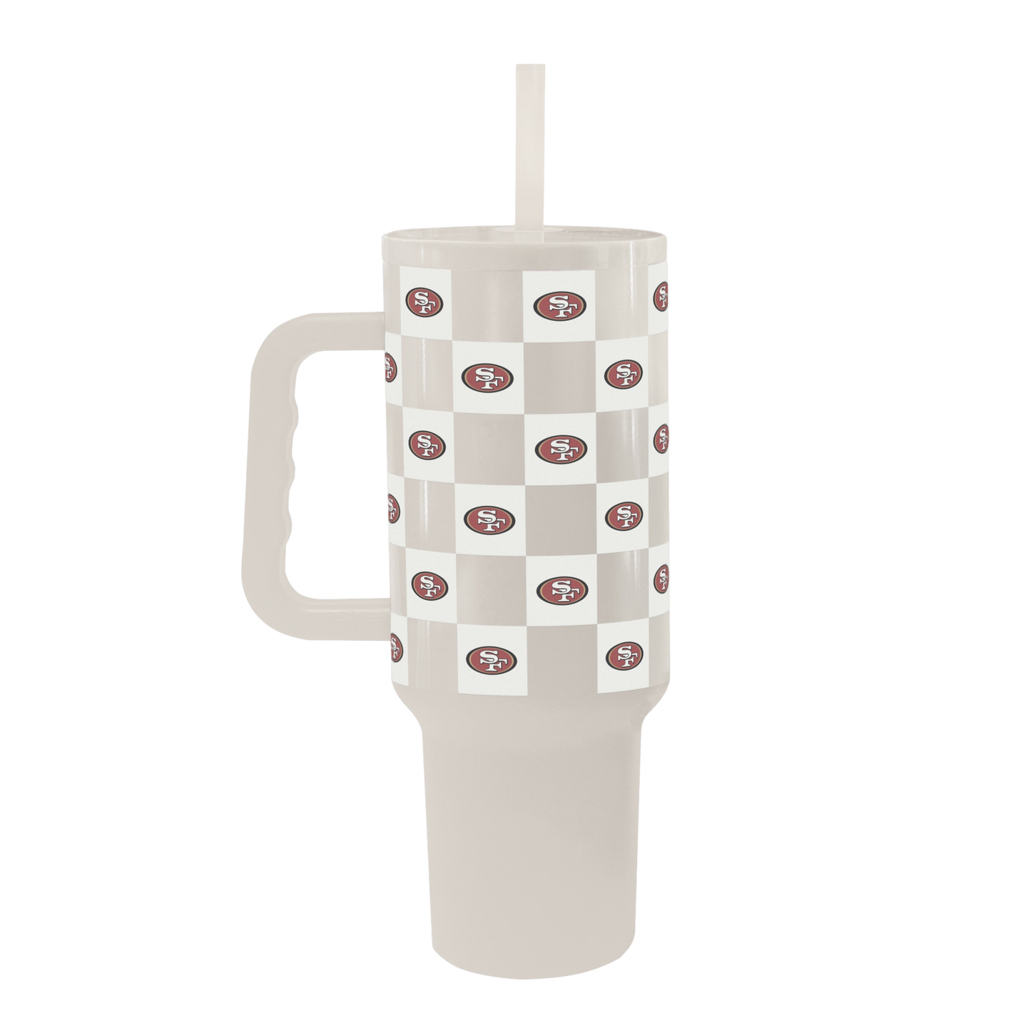 San Francisco 49ers Check Drinkware- 40oz