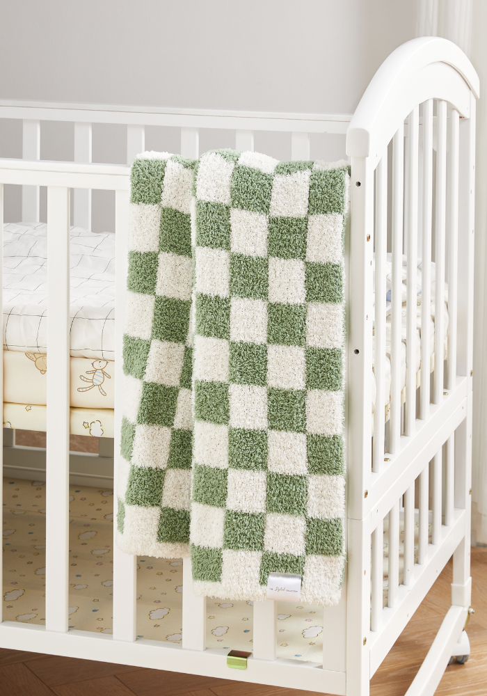 Checkered Stroller Buttery Blanket