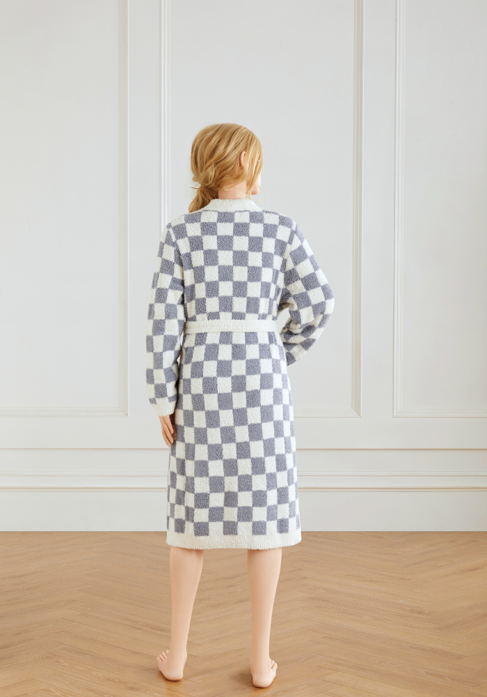 Checkered Buttery Robe- Colors