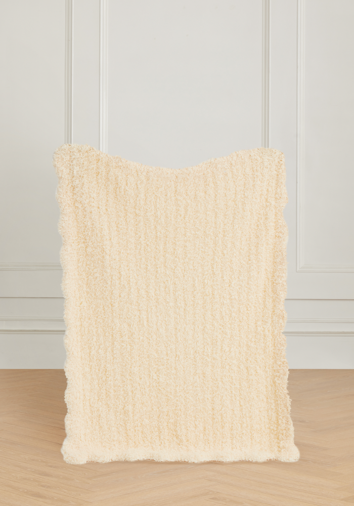 Sweet Scallop Buttery Blanket- Stroller