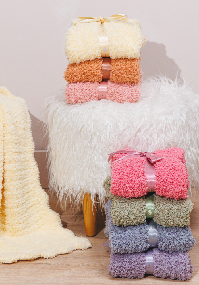 Sweet Scallop Buttery Blanket- Stroller