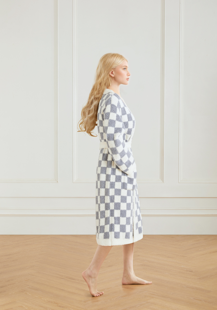 Checkered Buttery Robe- Colors