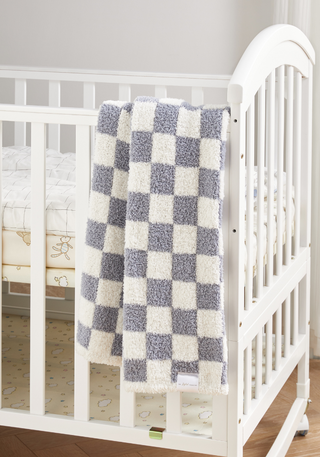 Checkered Stroller Buttery Blanket- Pre Order May 31st