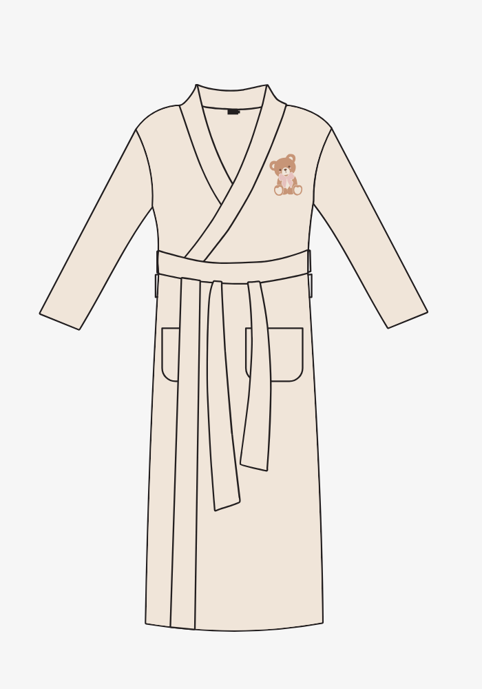 Teddy Bear Buttery Robe- Women's