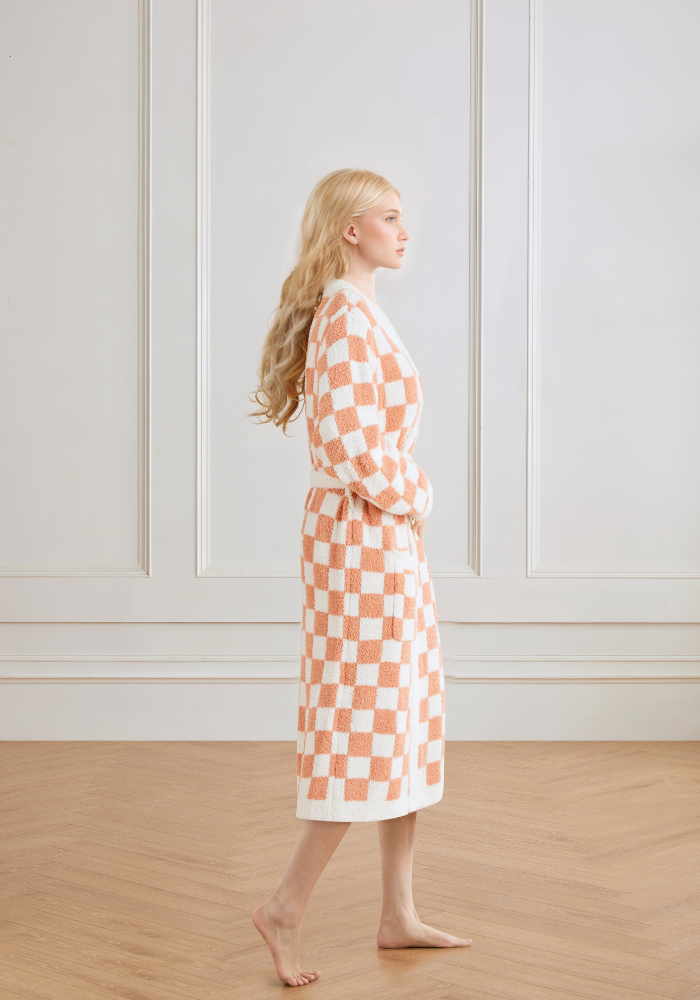Checkered Buttery Robe- Colors