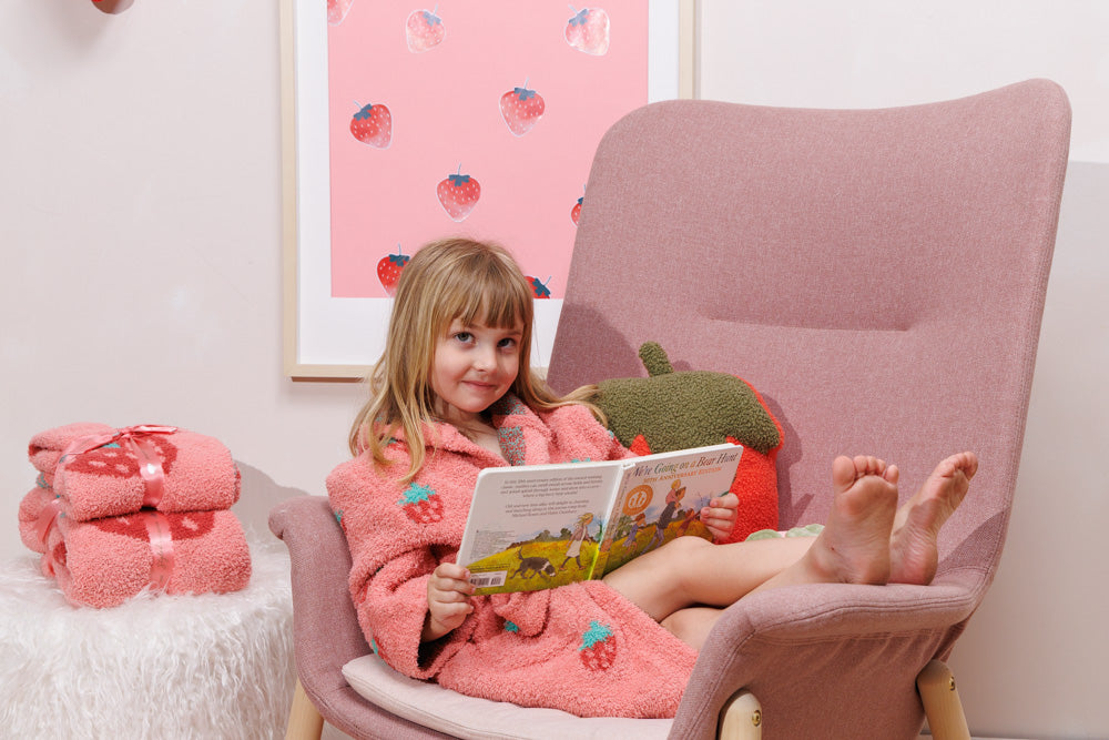 Strawberry Buttery Blanket- Stroller