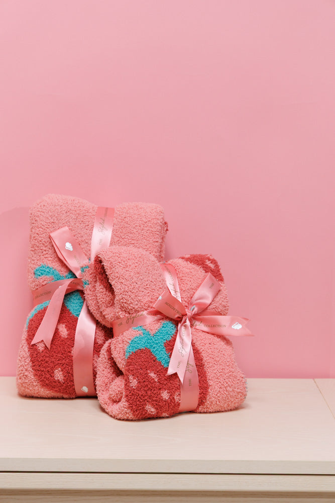 Strawberry Buttery Blanket- Stroller