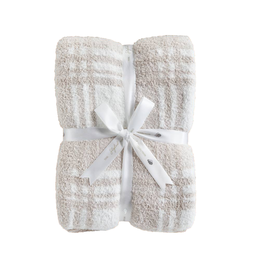 Windowpane Plaid Buttery Blanket