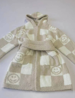 TSC x Tia Booth: Checkered Smiley Children's Robe
