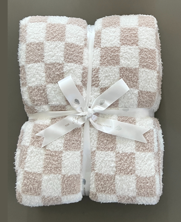 Checkered Buttery Blanket- Summer Weight