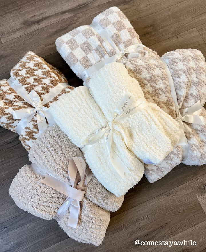 Checkered Buttery Blanket- Summer Weight