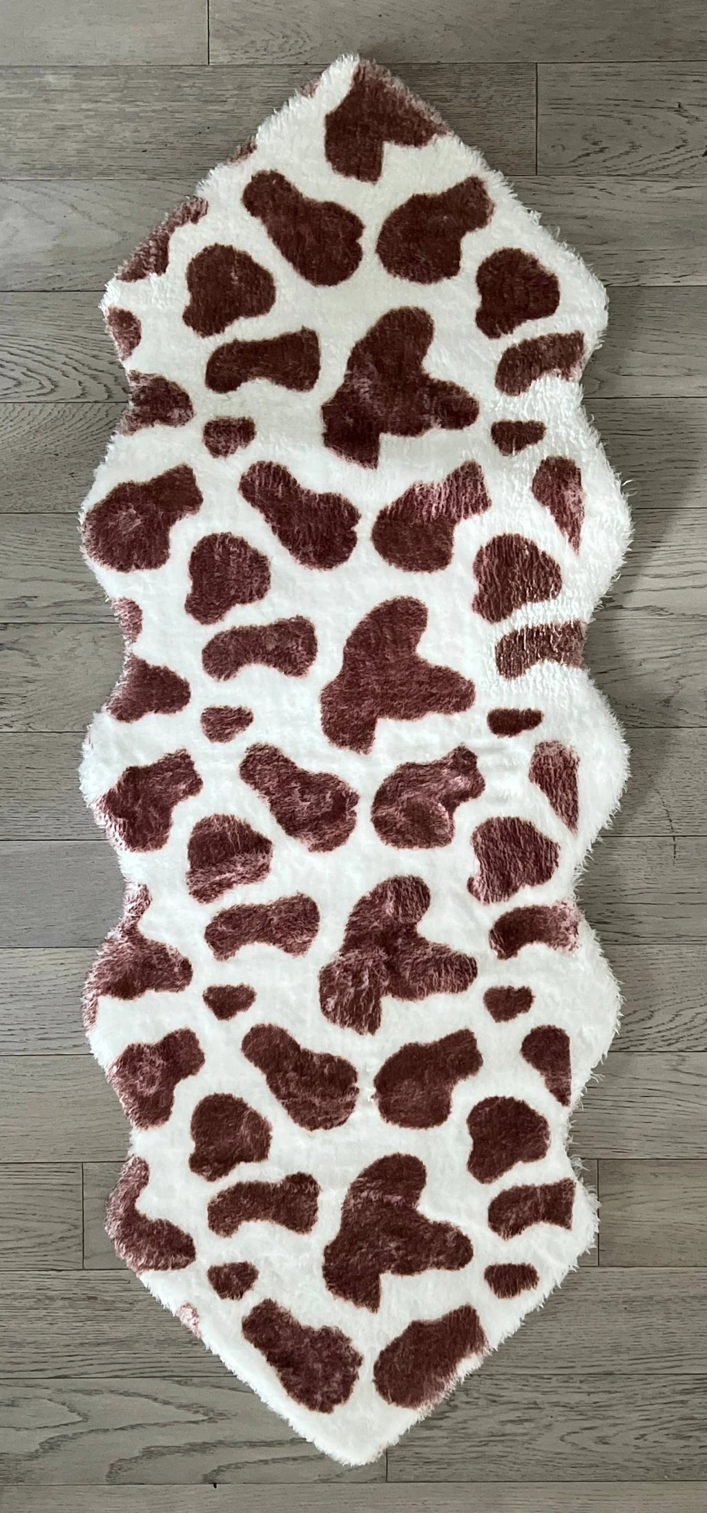 Faux Cowhide Bath Rug The Styled Collection