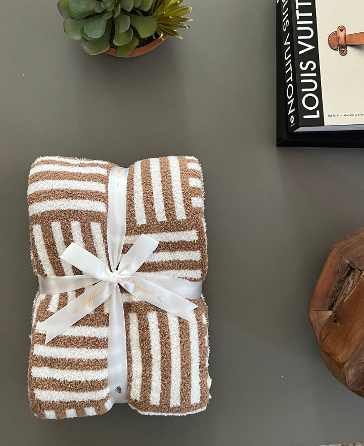 Basketweave Buttery Blanket- Summer Weight
