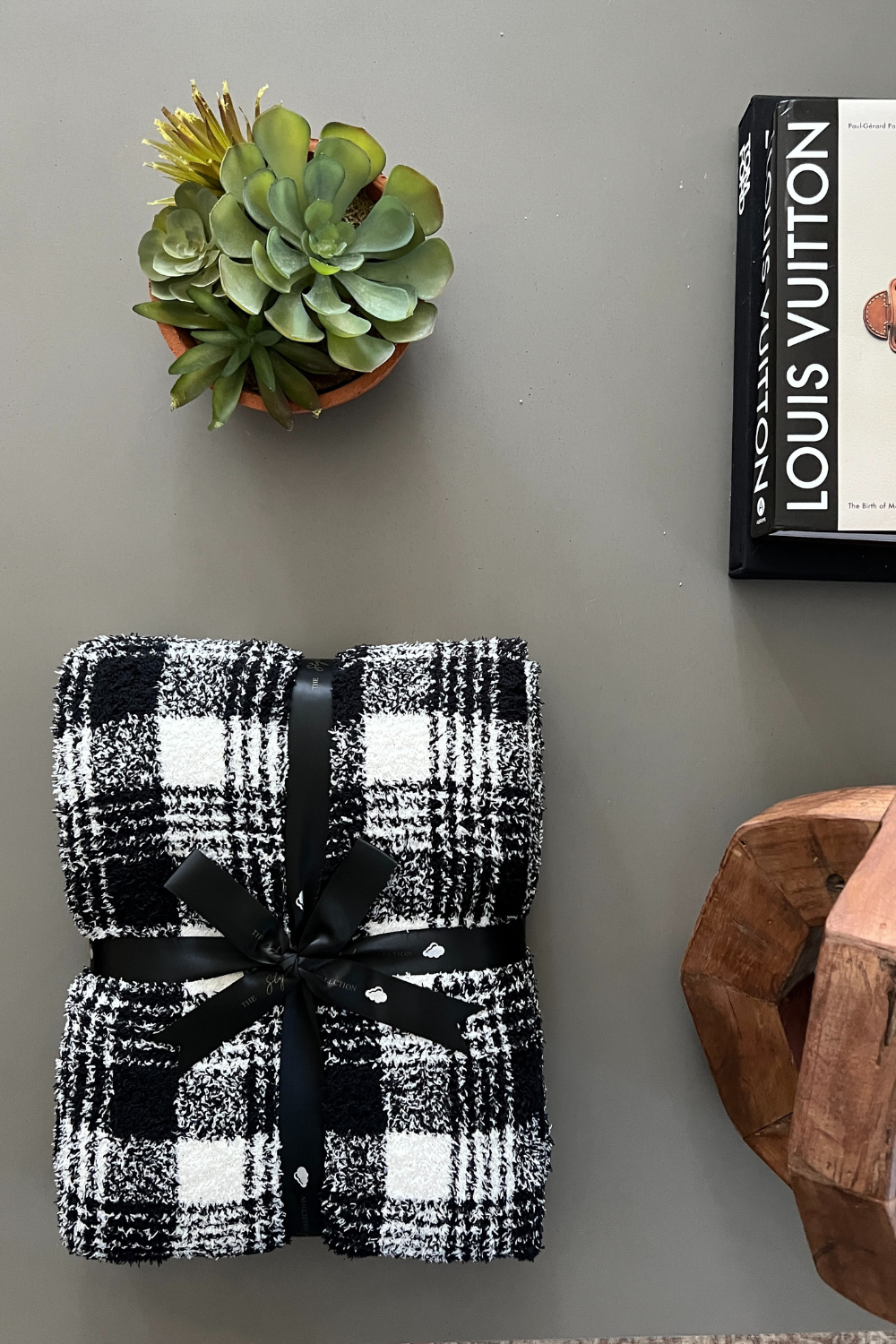 Windowpane Plaid Buttery Blanket
