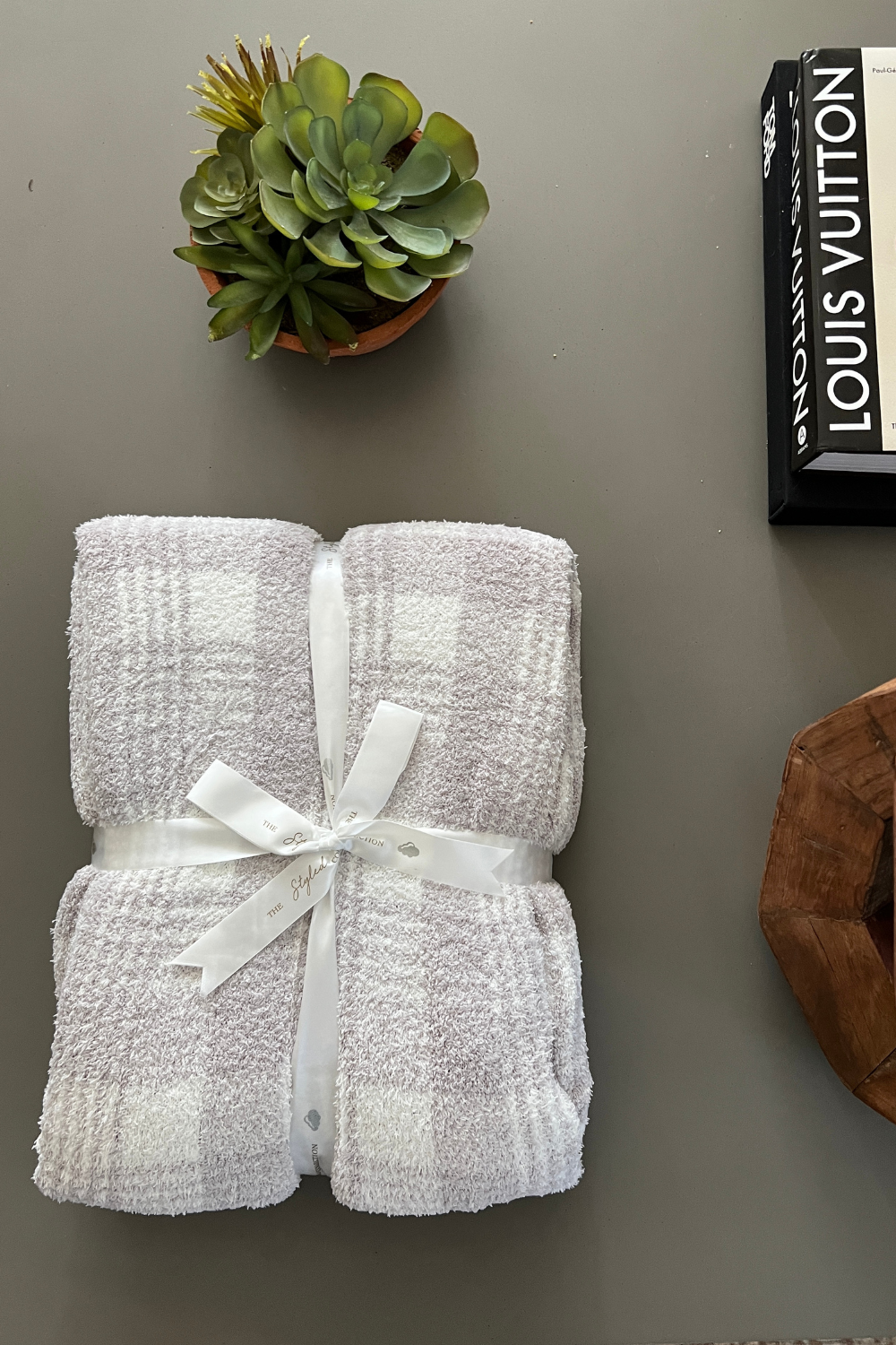 Windowpane Plaid Buttery Blanket