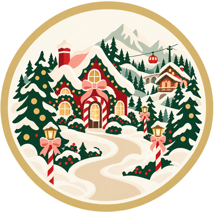 The Holiday Shop festive village