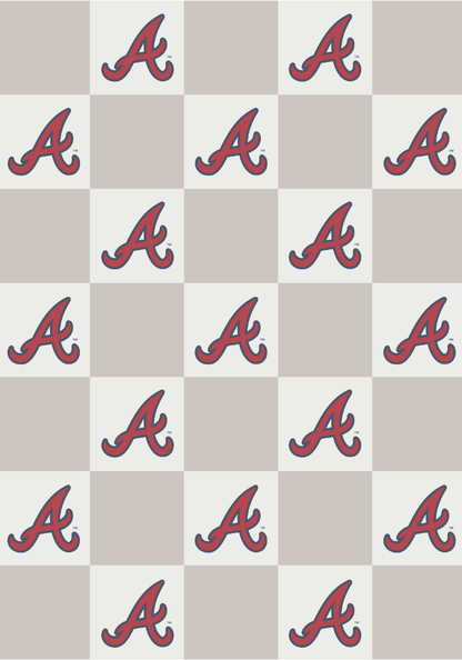 MLB Buttery Blanket- Neutral Check