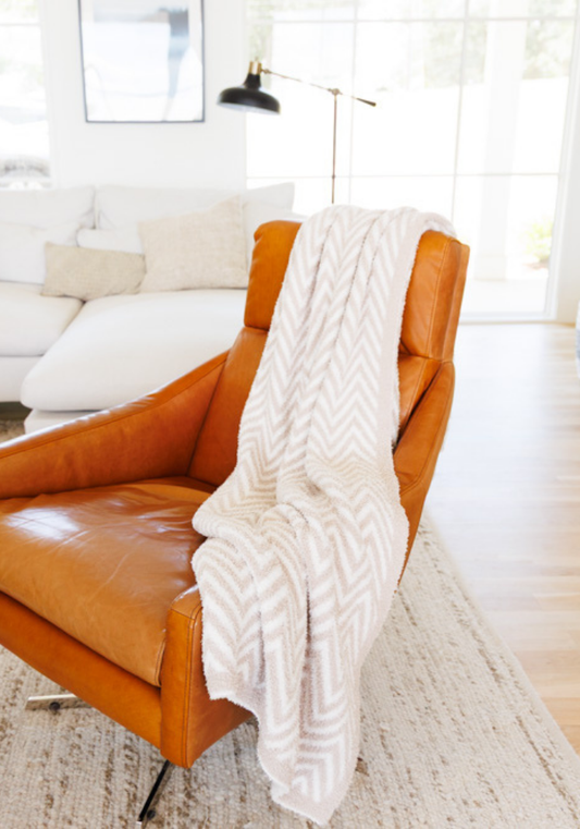 Chevron Buttery Blanket