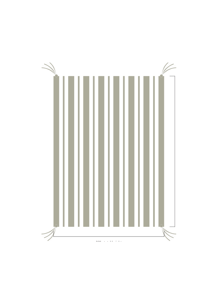 3D Stripe w/ Tassels- Stroller